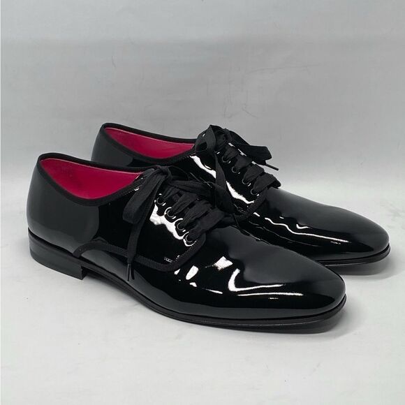 Ferragamo Magic Patent Leather Derby Shoes size 10 - Picture 1 of 13